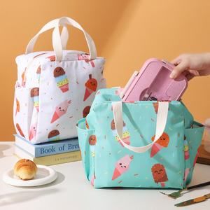 Sac à déjeuner isotherme Gisen Ice Cream, grande taille, tissu épais, glacière portable pour l'école et le travail - Product Image 2