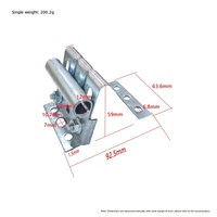 Support latéral robuste en acier galvanisé pour charnière de porte de garage sectionnelle à levage par le haut – Quincaillerie pour porte de garage