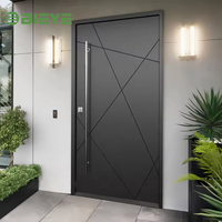 Puerta Pivotante de Eje Desplazado a Medida, con Giro Suave de 180 Grados, Panel Antideformación, Puerta de Entrada Principal para Villa