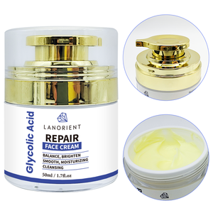 Etiqueta privada LANORIENT Vitamina C Brillo de la piel y eliminación de manchas oscuras <span class=keywords><strong>Crema</strong></span> facial <span class=keywords><strong>hidratante</strong></span> de ácido glicólico para mujeres - Product Image 6