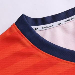 Wholesale fully sublimation customize Blue Orange football jersey custom football shirt print jersey - Product Image 4