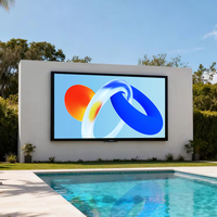 Layar LED Tetap Luar Ruangan P4 P5 P6 untuk Periklanan, Layar Definisi Tinggi 960x960mm, Kabinet Aluminium Die-cast, Kecerahan Tinggi