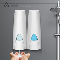 Distributeur de savon liquide mural manuel AOLQ, mini, à chambre simple/double, pompe anti-fuite pour hôtels et toilettes publiques – Vente chaude