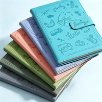 Carnet à couverture rigide personnalisable avec logo, en cuir PU gaufré et tissu, 100 feuilles, formats A5, A6, A7, fermeture magnétique, cadeau