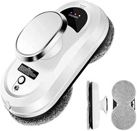 Robot nettoyeur de vitres, aspirateur automatique de vitres à forte aspiration 5600Pa, nettoyeur de vitres à double disque rotatif à faible bruit