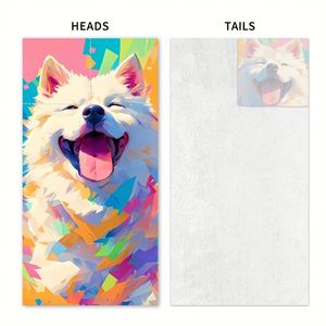 Promotional Folding <b>Drawstring</b> <b>Backpack</b> Beach Towel All-in-One Bag for Storage Customizable Logo Pattern - Product Image 3
