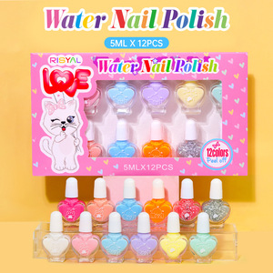 Ensemble de vernis à ongles à base d'eau en 12 couleurs, 5 ml, séchage rapide, pelable, non toxique, amovible, mignon, séchage à l'air, produits de soin des ongles - Product Image 4