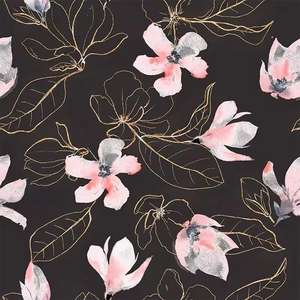 Tissu en crêpe de haute qualité, tissu en crêpe polyester brillant personnalisé, imprimé pour robes - Product Image 1