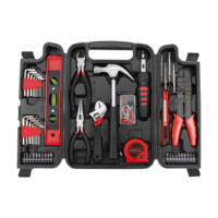 Offre Spéciale : Ensemble d'outils manuels en acier au carbone de 129 pièces avec mallette de transport pour réparations domestiques et automobiles