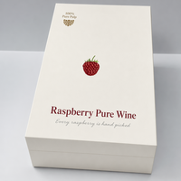 Boîte Cadeau Rigide de Luxe pour Deux Bouteilles de Vin Rouge et de Vin de Fruits, Personnalisée avec Logo Imprimé, Revêtement UV, Vente en Gros