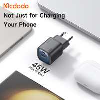 Chargeur GaN double USB-C Mcdodo 100 45W (prise EU) ultra-compact et léger, charge rapide pour MacBook iPhone, certifié ROHS/CE