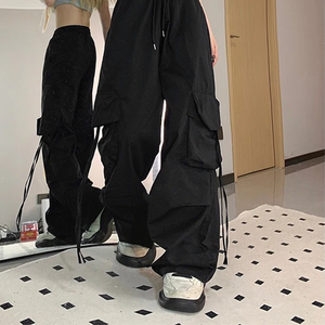Best Price Fashion Woman Loose <strong>Trousers</strong> Polyester Factory Customization Pants Pantalones Hip-Hop Style Pants for <strong>Women</strong> - Product Image 3