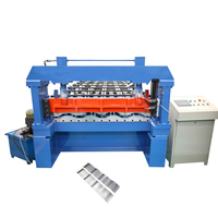 Machine automatique de formage à froid de panneaux de carrosserie de camion, largeur 1220 mm, épaisseur 0,3-0,8 mm, contrôle de longueur PLC, 5-15 m/min, marque ZKRFM, 380V
