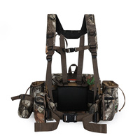 Sac de poitrine pour la chasse aux oiseaux avec harnais pour jumelles, support pour arc et poches latérales