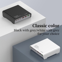 Chargeur universel LDNIO 120W GaN à charge rapide double QC3.0 PD Type C, 6 ports USB pour iPhone, MacBook, ordinateur portable, tablette
