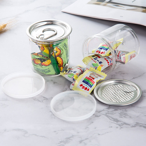 Wholesale <b>Food</b> Grade Plastic Sealed Jar with Pull Ring Lid for Sugar Candy Cookie <b>Storage</b> - Product Image 5