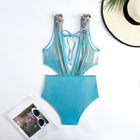 Maillot de bain deux pièces sexy et tendance pour femme, grande taille, réversible, motif uni, ensembles de maillots de bain, vente en gros de maillots de bain pour femmes