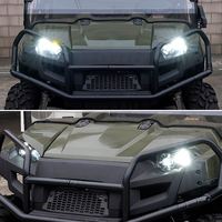 Système d'éclairage automobile YongJin, phares de voiture à LED, anneau halo pour phares de voiture, pour Polaris Ranger 570, taille complète