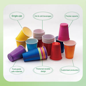 Copos de Plástico PP Descartáveis Personalizados com Tampa e Logotipo Impresso em UV para Vodka, Chá de Bolhas, Café, Milkshake, Suco, Tequila, Plástico Circular - Product Image 5