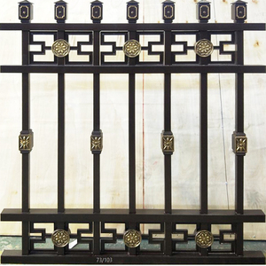 Hiện đại tùy chỉnh nhôm sự riêng tư hàng rào thanh cho biệt thự ngoài trời lan can 3D mô hình dịch vụ có sẵn - Product Image 2