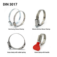 Collier de serrage en acier inoxydable de type allemand/américain/britannique