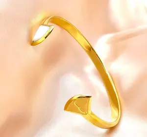 Inspire ювелирные изделия из нержавеющей стали, циркониевое любовник манжеты для женщин в виде ракушки браслет регулировочного кольца ювелирные изделия для женщин Арабский браслеты