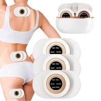 Mini Masajeador Portátil Multifuncional para el Hogar, Masajeador Electrónico de Pulsos EMS para Todo el Cuerpo, Control Remoto Inalámbrico, para Cuello, Hombros y Bolsillo