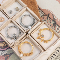 Xinfocus lingkaran hidung desain baru perhiasan tubuh baja tahan karat cincin segmen berengsel kristal Helix tulang rawan Septum Clicker