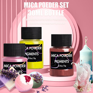 Bouteille de poudre nacrée bricolage colle flux chanvre paillettes Mica poudre <span class=keywords><strong>peinture</strong></span> aquarelle <span class=keywords><strong>peinture</strong></span> 18 couleurs ensemble - Product Image 3