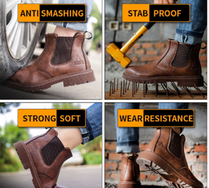 Scarpe antinfortunistiche da lavoro antiscivolo estive da <span class=keywords><strong>uomo</strong></span> <span class=keywords><strong>in</strong></span> pelle sintetica <span class=keywords><strong>stivali</strong></span> protettivi per piedi <span class=keywords><strong>in</strong></span> <span class=keywords><strong>gomma</strong></span> impermeabili <span class=keywords><strong>in</strong></span> vera pelle <span class=keywords><strong>in</strong></span> acciaio con punta superiore - Product Image 4