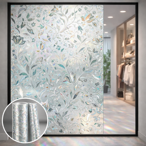 Film décoratif pour fenêtre, finition givrée, pour mur en verre commercial - Product Image 1
