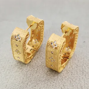 Accessoires de bijoux de mode fins de luxe Boucles d'oreilles en zircon en gros en vrac 2023