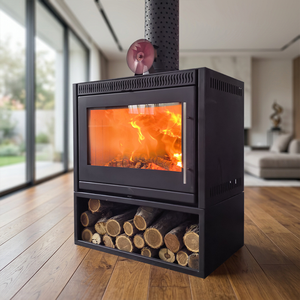 Poêle à <span class=keywords><strong>bois</strong></span> d'intérieur décoratif de luxe sur mesure pour salon de villa, avec grande vue - Product Image 4
