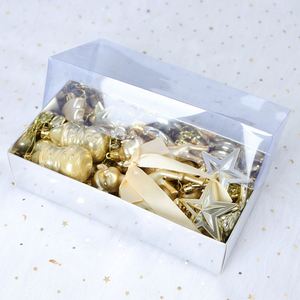 Christmas Tree Ornaments Christmas Ball <b>Gift</b> <b>Box</b> Decorative Balls Electroplated Balls No Powder Shedding 45 Pieces Set - Product Image 6