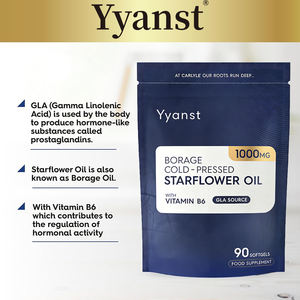 Cápsulas de gel suave de alta calidad y alta potencia con aceite de flor de borraja para aliviar el dolor mamario y resistir la inflamación. - Product Image 2