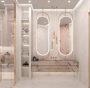 Customized Industrial Vintage Open Concept Layout Organization Barbershop Factory with <b>LED</b> Lighting - Product Image 2