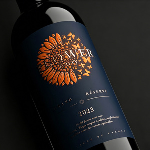 Etiquetas de Botella de Cerveza <span class=keywords><strong>y</strong></span> Vino Tinto Impresas en Dorado con Color Pantone Personalizado, Resistentes al Agua, Blancas <span class=keywords><strong>y</strong></span> de Lujo, para Impresión CMYK - Product Image 2