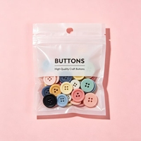 Sacs à fermeture éclair plats, pochettes d'emballage refermables, résistantes à la poussière et à l'humidité, pour le rangement des boutons de couture, des boutons artisanaux, des fournitures de bricolage