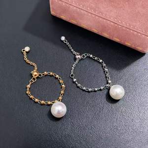 Anillo de Plata de Ley S925 10739DIY con Hermoso Soporte Redondo Vacío para Múltiples Perlas de 2-3 mm, Elegante Accesorio de Joyería - Product Image 2