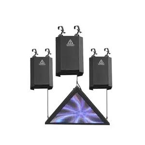 Thiết kế mới động Tam giác Màn hình LED Ba tời một màn hình DMX tời