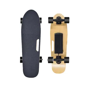 Fabriek Prijs Aanpasbare Wire Drive 4 Wheel Top Snelheid Zwart Houten Vis Elektrische Skateboard Skate Board Voor Volwassenen Jongens