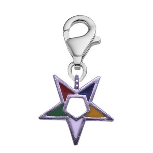 친환경 금속 스티커 주문 동부 별 OES 펜던트 및 매력 뱀 사슬 보석을위한 큰 구멍 구슬 - Product Image 4