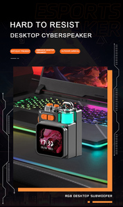 Siindoo <span class=keywords><strong>Mini</strong></span> Wireless RGB <span class=keywords><strong>LED</strong></span> chiếu sáng loa với màn hình cảm ứng thể thao ngoài trời Leo Đồng hồ báo thức Loa - Product Image 3