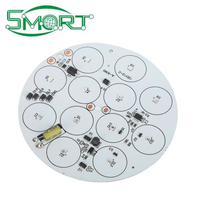 Carte de circuit imprimé en aluminium sur mesure OEM/ODM pour l'électronique intelligente, simple/double couche, MCPCB avec fichier Gerber, conception de circuit personnalisée