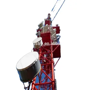 被镀锌的无线电天线电信桅杆结构极钢格天线满足桅杆拉线路杆塔