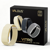 Pulsera Inteligente de Alta Gama con 30 Días de Batería, Monitor de Frecuencia Cardíaca, SpO2, Presión Arterial, Tendencia de Temperatura Corporal, HRV, Sin Pantalla, 23g, Rastreador de Actividad Física