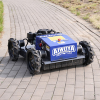 Tondeuse à gazon électrique télécommandée pour l'aménagement paysager résidentiel des jardins et des cours arrière, robot tondeuse à roues, tondeuses spécifiques pour cours, conformes aux normes EPA