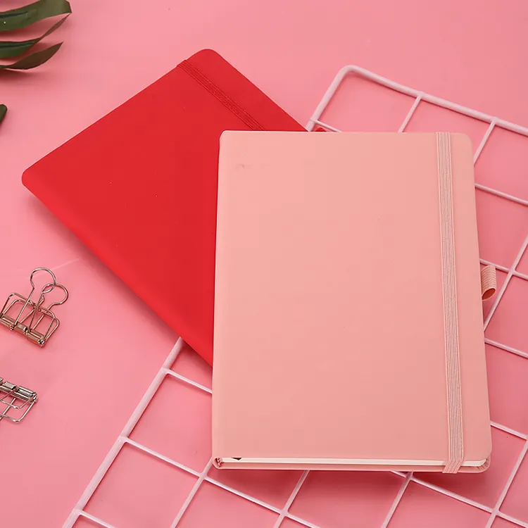 Personalizado A5 Soft Pu Leather Sublimação LOGO School Notebook Com Pu Cover Capa De Couro Para Estudante