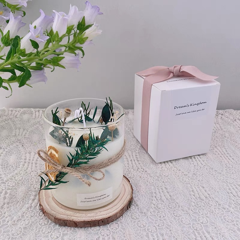 100% натуральная Экологически чистая Свеча из соевого воска по индивидуальному заказу, подарочный набор