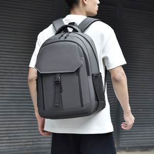 Laptop <b>Backpack</b> 15 Inches <b>Large</b> Capacity Minimalist Design For Travel Business Commute Solid Color Neutral Gender - Product Image 3